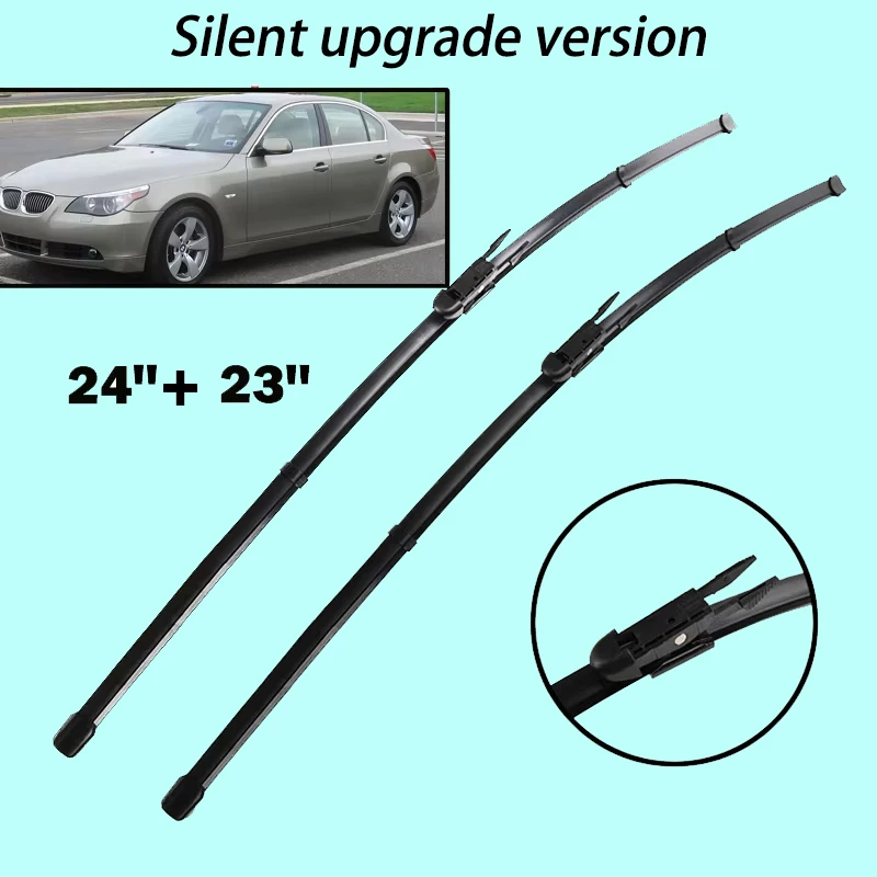 Front Wiper Blades For BMW 5 Series 520i 523i 525i 528i 530i E60 E61 03 - 10 Windshield Windscreen Window 24"+23" Silent upgrade
Front Wiper Blades For BMW 5 Series 520i 523i 525i 528i 530i E60 E61 03 - 10 Windshield Windscreen Window 24"+23" Silent upgrade