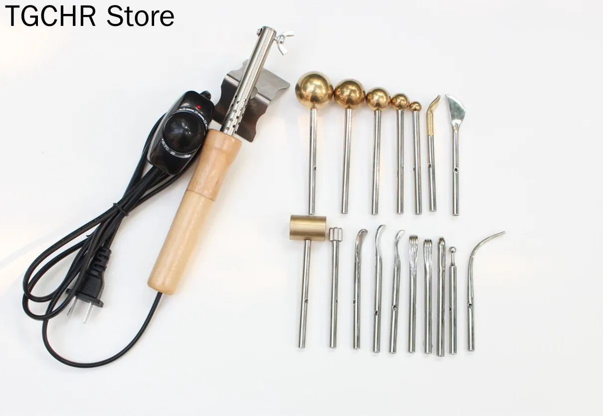 220V Scalder 17 Head Hot Trowel Hand Flower Making Tool Double Layer Inner Core Leather Carving Tool
220V Scalder 17 Head Hot Trowel Hand Flower Making Tool Double Layer Inner Core Leather Carving Tool