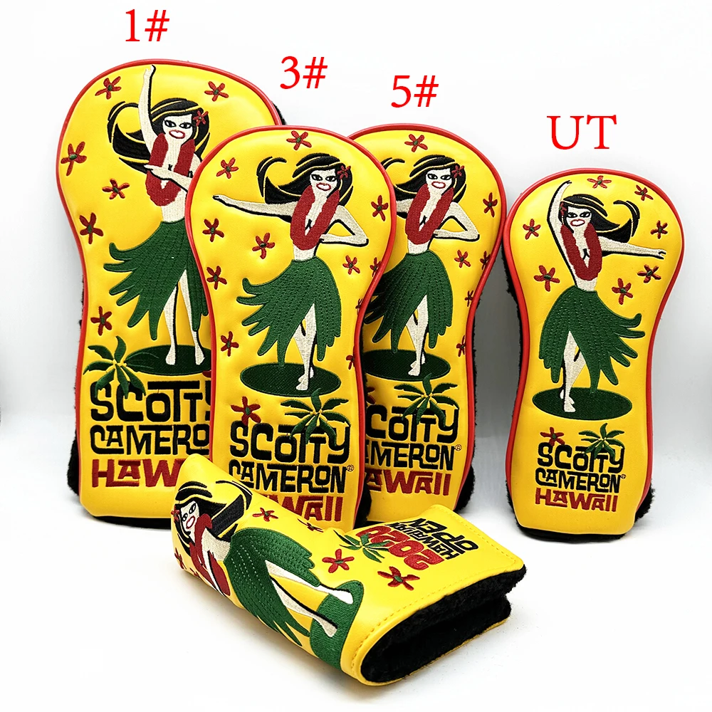 Hula Girl Golf Headcover Set Premium Driver 1 3 5 Wood Hybrid Putter Cover Hawaiian Style Club Protector
Hula Girl Golf Headcover Set Premium Driver 1 3 5 Wood Hybrid Putter Cover Hawaiian Style Club Protector