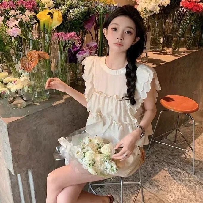 Sweet Doll Loose Fit round Ne irt Women's Summer Casual Breathable ort Sve Fly Sve Transient Faion Top
Sweet Doll Loose Fit round Ne irt Women's Summer Casual Breathable ort Sve Fly Sve Transient Faion Top