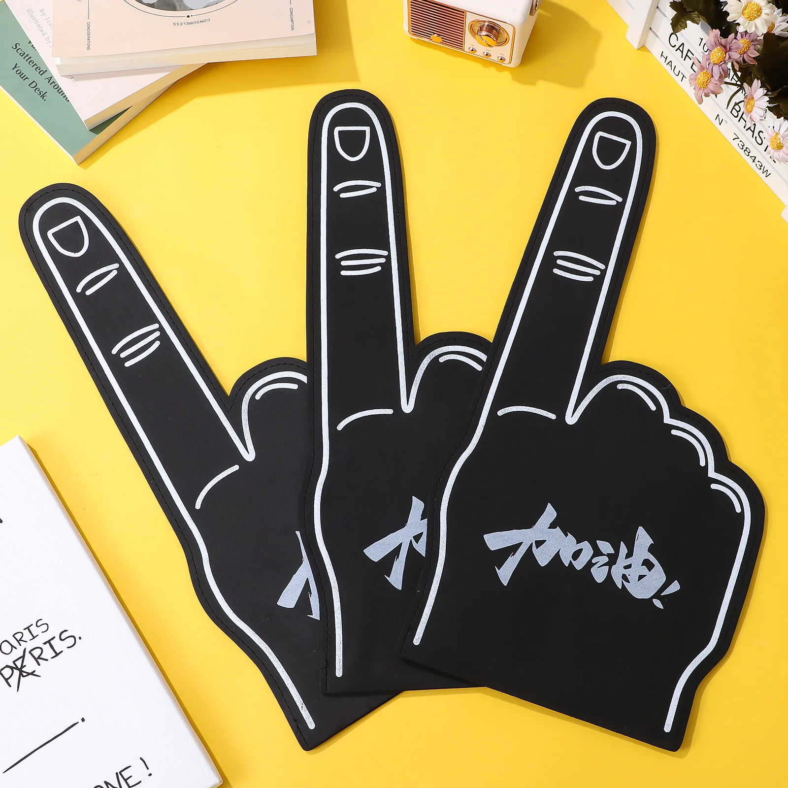 Giant Finger Cheer Foam Finger For Sporting Events Gloves Sports Fan Party Event Noise Maker for Cheerleading Sporting Team
Giant Finger Cheer Foam Finger For Sporting Events Gloves Sports Fan Party Event Noise Maker for Cheerleading Sporting Team