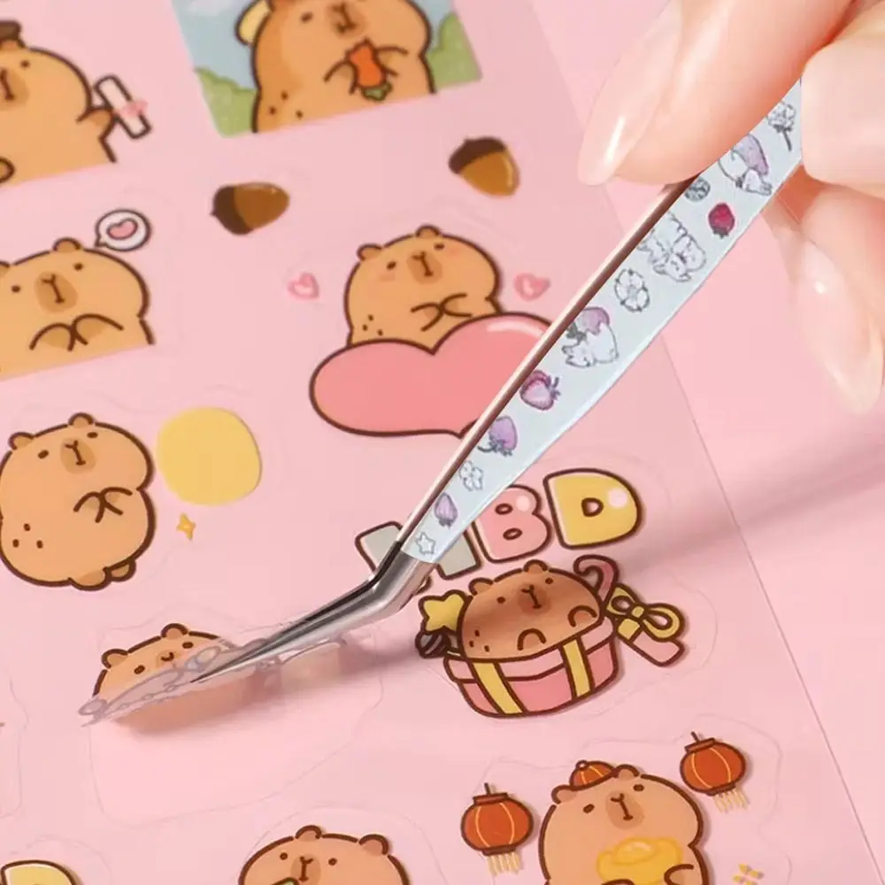 Stainless Steel Curved Stickers Tweezers High Precision Anti-static Lashes Extension Tweezer Cartoon Bean Tweezers
Stainless Steel Curved Stickers Tweezers High Precision Anti-static Lashes Extension Tweezer Cartoon Bean Tweezers