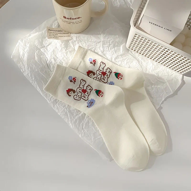 Women in the tube tide all kinds of Korean spring and summer lovely flowers sweet all kinds of socks 
Women in the tube tide all kinds of Korean spring and summer lovely flowers sweet all kinds of socks