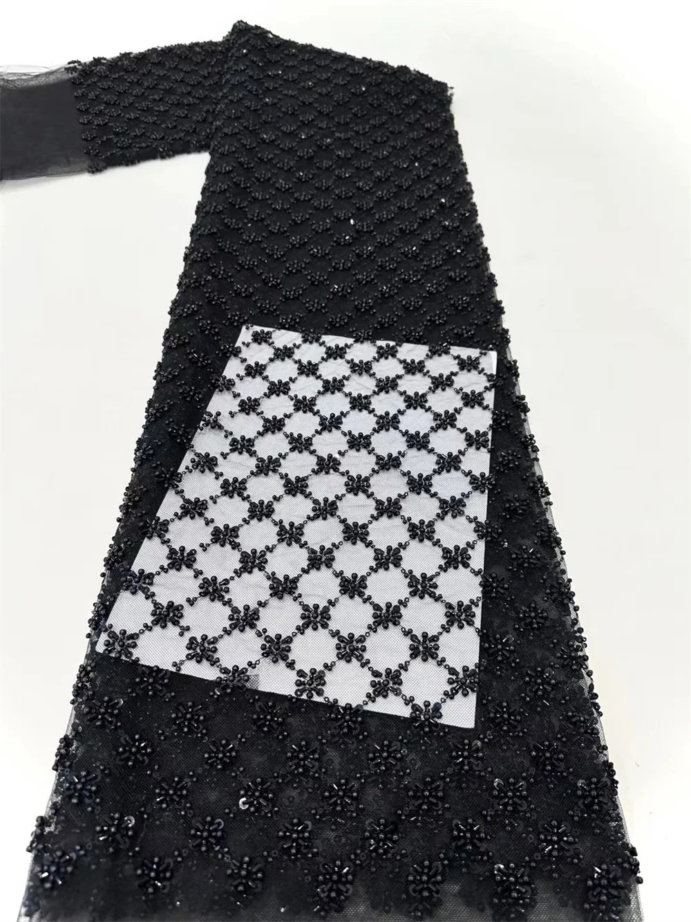 High -End Luxury 2025 French Mesh Beaded Lace Fabric High Quality African Sequins Groom Lace Fabrics For Nigerian Wedding A832-1
High -End Luxury 2025 French Mesh Beaded Lace Fabric High Quality African Sequins Groom Lace Fabrics For Nigerian Wedding A832-1