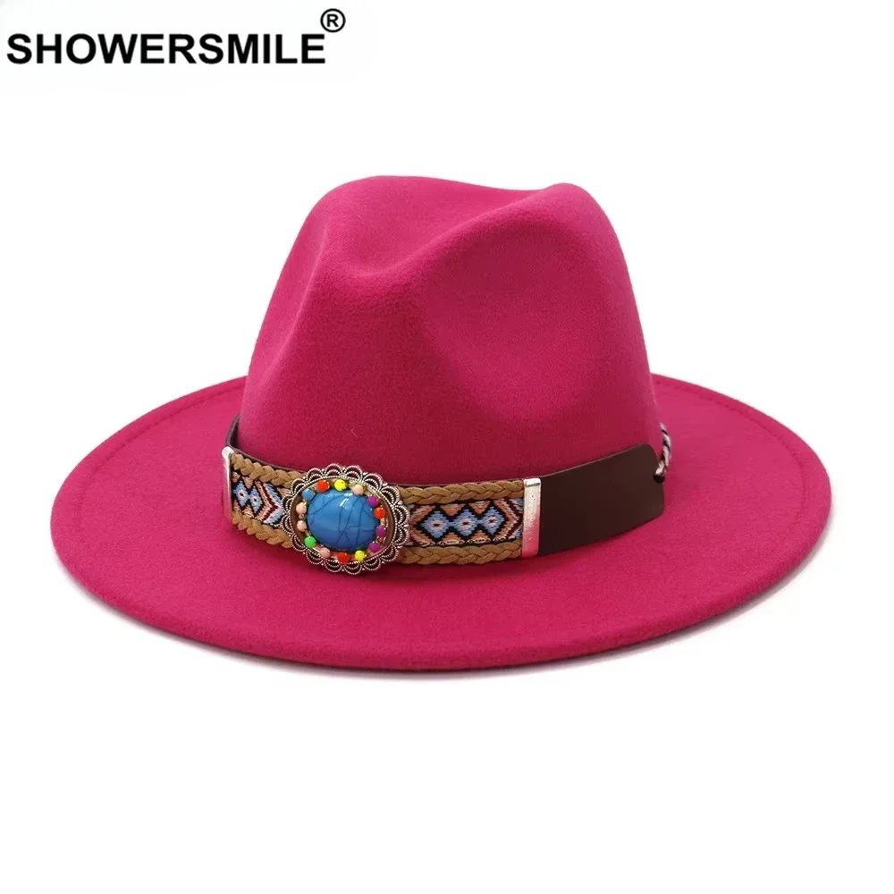 SHOWERSMILE Rose Red Fedora for Women Men Wide Brim Fashion Design Jazz Fedora Hat Trilby Cap Autumn Winter Male Female Hat
SHOWERSMILE Rose Red Fedora for Women Men Wide Brim Fashion Design Jazz Fedora Hat Trilby Cap Autumn Winter Male Female Hat