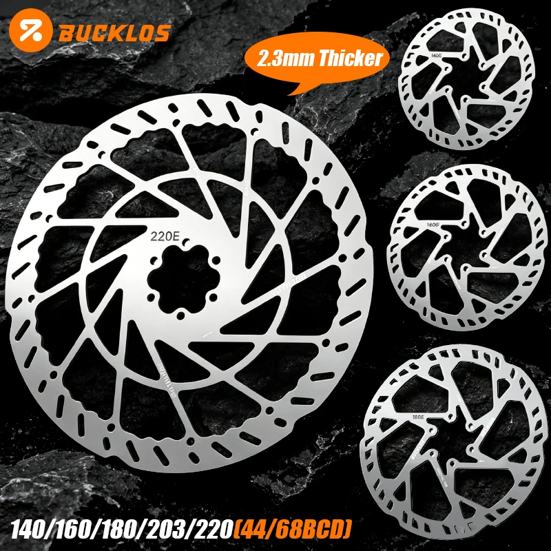 BUCKLOS 220mm Bicycle Brake Disc 2.3mm Thick Bike Brake Rotor 140/160/180/203mm Bicycle Rotor Stainless Steel Bike Disc
BUCKLOS 220mm Bicycle Brake Disc 2.3mm Thick Bike Brake Rotor 140/160/180/203mm Bicycle Rotor Stainless Steel Bike Disc