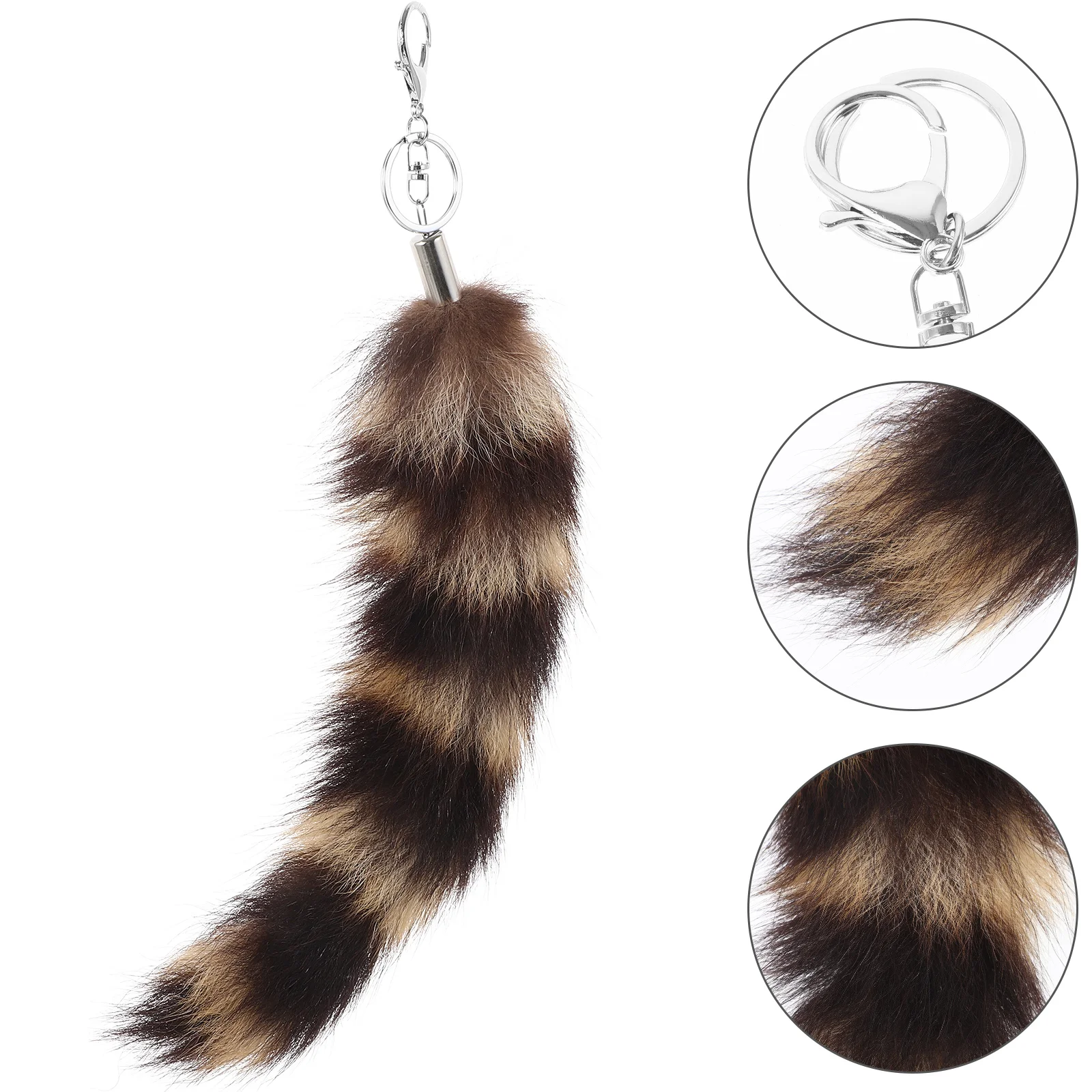 American Raccoon Tail Keychain Faux Fur Animal Furry Jewelry Unique Design Metal Fur Car Bag House Keys Adorable Playful
American Raccoon Tail Keychain Faux Fur Animal Furry Jewelry Unique Design Metal Fur Car Bag House Keys Adorable Playful