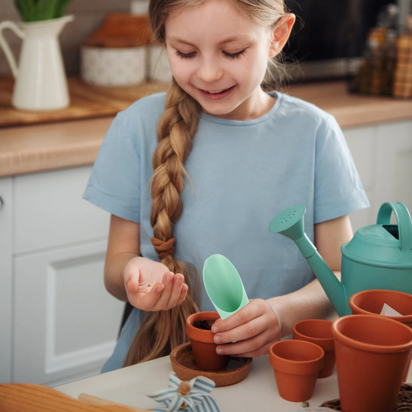 6pcs Children Gardening Shovels Mini Hand Soil Scoopers Plastic Tools Bonsai Potting Kids Planting Outdoor Garden Use Small
6pcs Children Gardening Shovels Mini Hand Soil Scoopers Plastic Tools Bonsai Potting Kids Planting Outdoor Garden Use Small