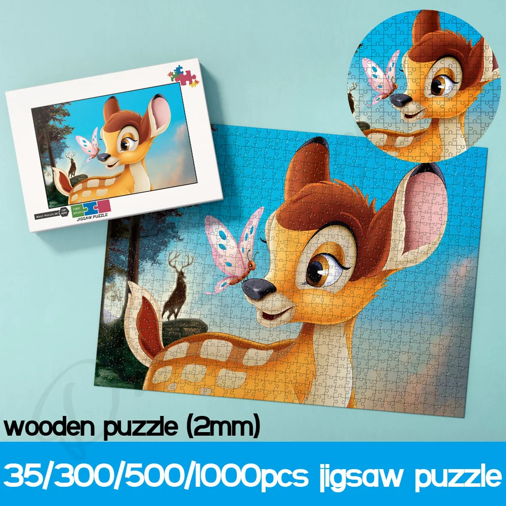 Пазлы Disney для детей, длинные анимационные, Бэмби 35, 300, 500, 1000 шт., Мультяшные деревянные головоломки, развлекательные игрушки и хобби
Пазлы Disney для детей, длинные анимационные, Бэмби 35, 300, 500, 1000 шт., Мультяшные деревянные головоломки, развлекательные игрушки и хобби