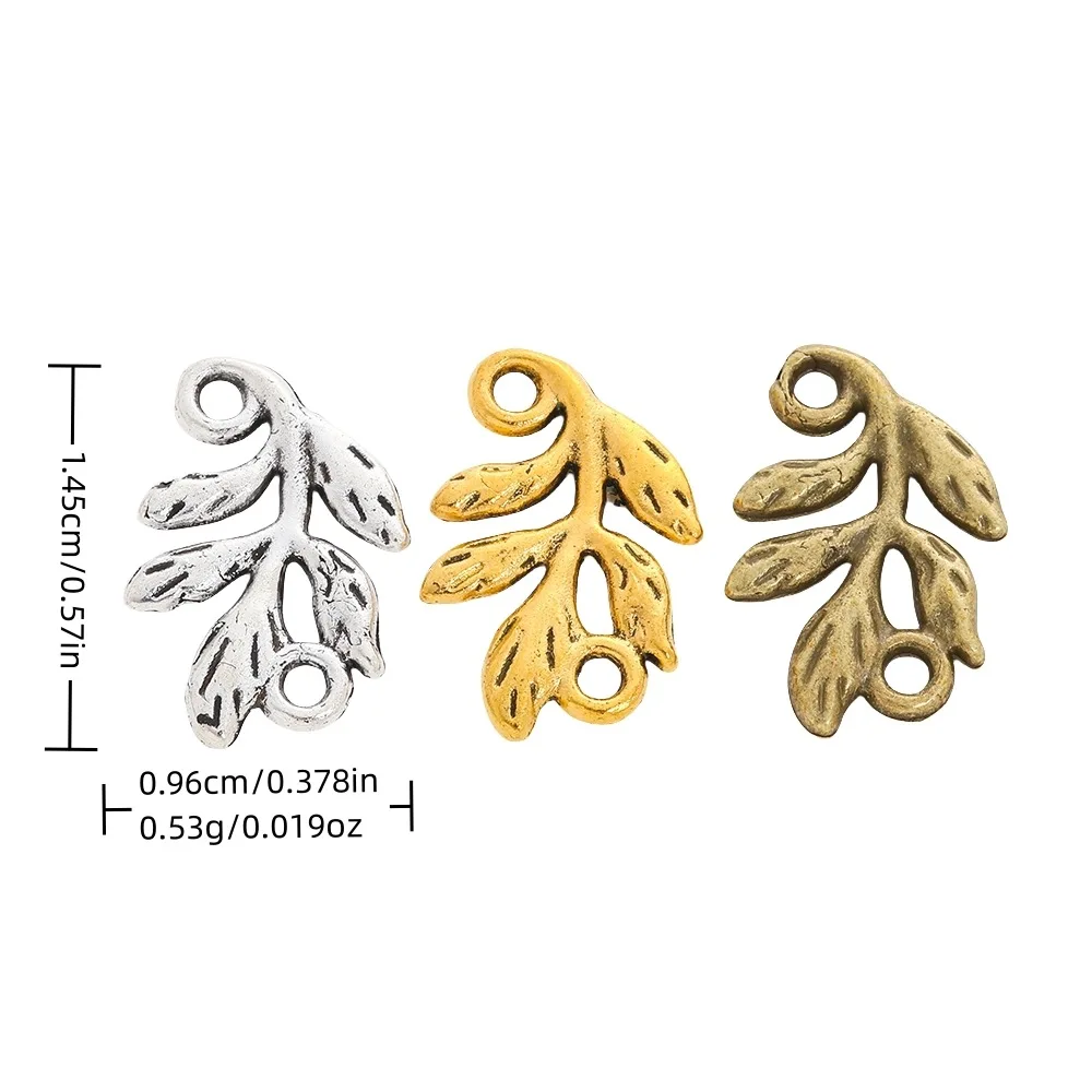 10PCS DIY Retro Zinc Alloy Jewelry Accessories Available in Three Colors, Double Hanging Plant Leaf Pendant
10PCS DIY Retro Zinc Alloy Jewelry Accessories Available in Three Colors, Double Hanging Plant Leaf Pendant