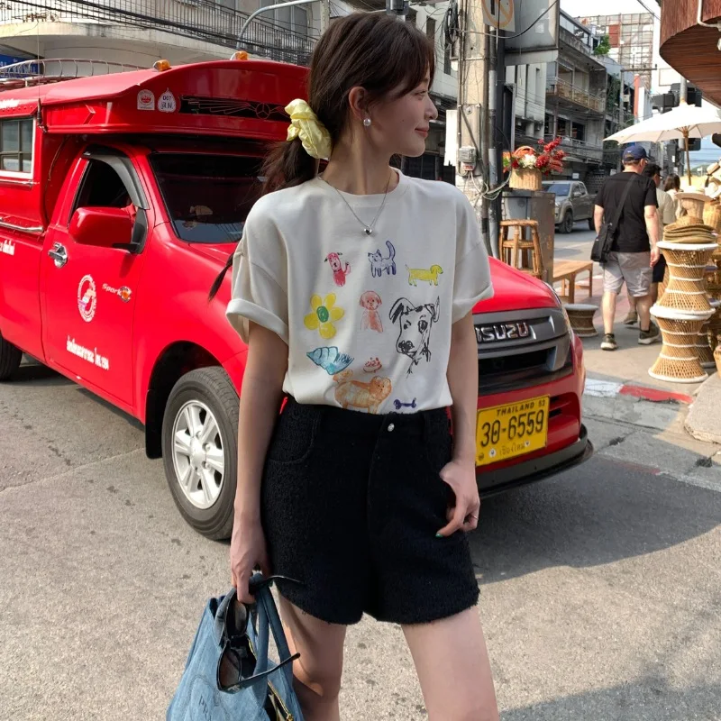 2024 Spring and Summer Casual, Slimming, Versatile Printed Short-sleeved T-shirt
2024 Spring and Summer Casual, Slimming, Versatile Printed Short-sleeved T-shirt
