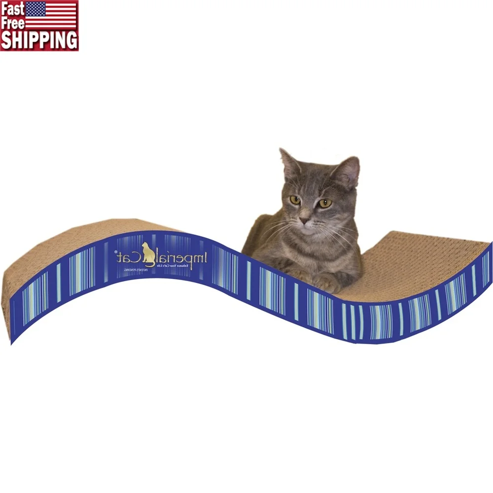 Cat Scratching Pad Corrugated Cardboard Cat Toy Stretching Play Area Furniture Protector Healthy Claws Strong Muscles 22x7x4.5
Cat Scratching Pad Corrugated Cardboard Cat Toy Stretching Play Area Furniture Protector Healthy Claws Strong Muscles 22x7x4.5