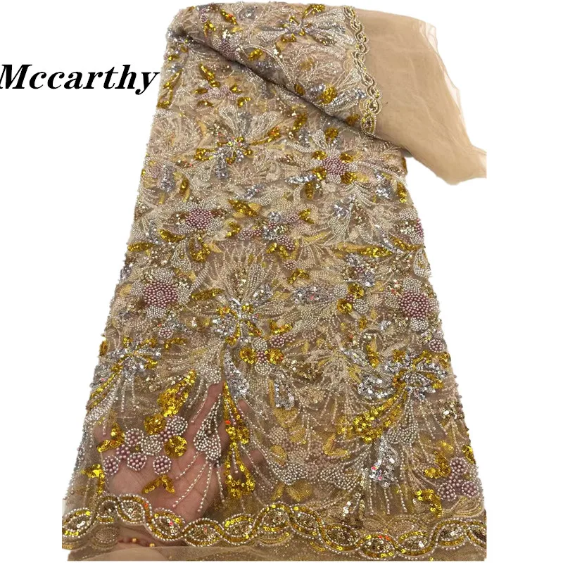 Mccarthy African Heavy Beaded Lace Fabric 2024 High Quality Nigerian Sequin Lace French Tulle Fabric For Wedding Party Dress
Mccarthy African Heavy Beaded Lace Fabric 2024 High Quality Nigerian Sequin Lace French Tulle Fabric For Wedding Party Dress