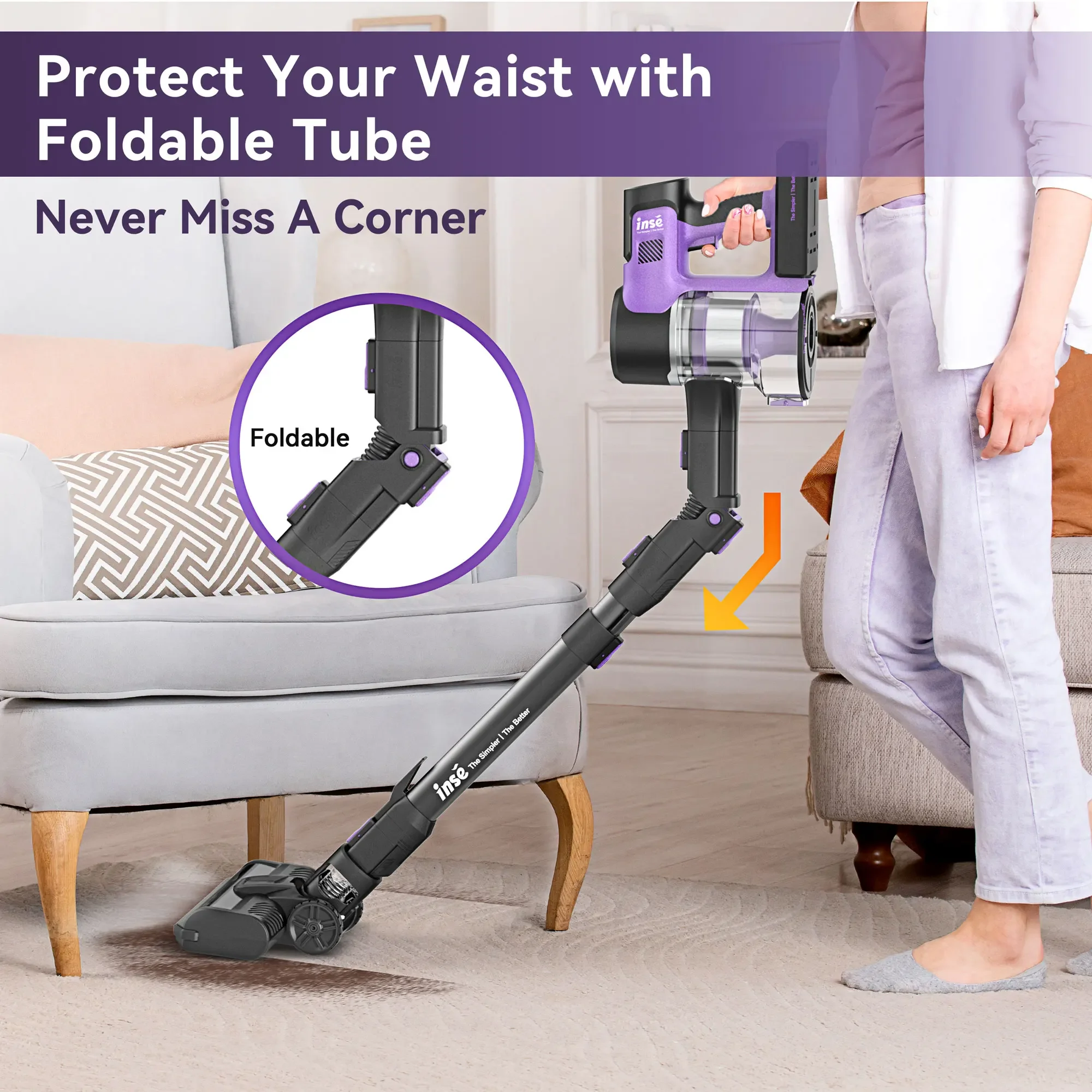 S10X 26Kpa 350W Stick Cordless Vacuum Cleaner, 3-Speed Power Models for Hardwood Floor,Up to 50 Mins,1.2L Dust for Pet Hair
S10X 26Kpa 350W Stick Cordless Vacuum Cleaner, 3-Speed Power Models for Hardwood Floor,Up to 50 Mins,1.2L Dust for Pet Hair
