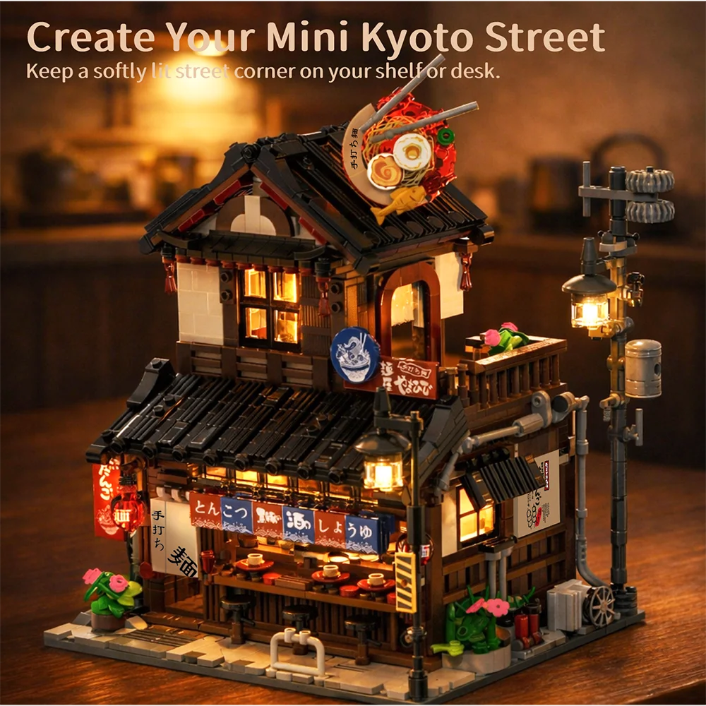 Blocks Toys Japanese Street View Architecture Lighting Assembly Building Block Model DIY Toy Gift Boutique Home Decoration!
Blocks Toys Japanese Street View Architecture Lighting Assembly Building Block Model DIY Toy Gift Boutique Home Decoration!