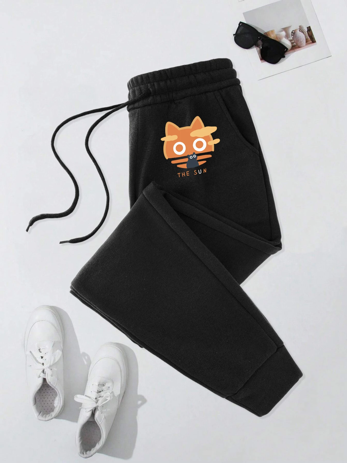 The Sun Cat Print Men Warm Elastic Waist Sweatpants Casual Autumn Joggers Pants Cartoon Fleece Male Pant Trendy Street Trouser
The Sun Cat Print Men Warm Elastic Waist Sweatpants Casual Autumn Joggers Pants Cartoon Fleece Male Pant Trendy Street Trouser