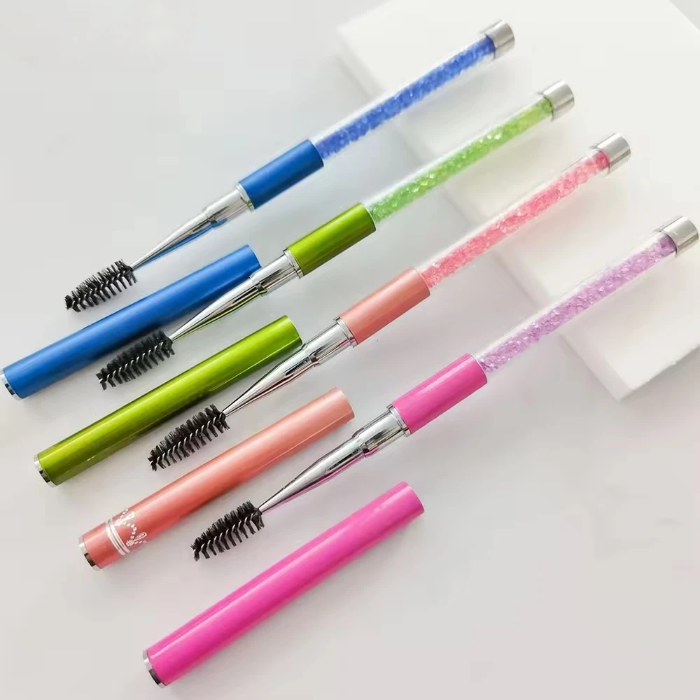 1PC Diamond Crystal Eyelash Brush with Cap Reusable Eyelash Extension Brush Mascara Wands with Rhinestone Eyelash Spoolies
1PC Diamond Crystal Eyelash Brush with Cap Reusable Eyelash Extension Brush Mascara Wands with Rhinestone Eyelash Spoolies