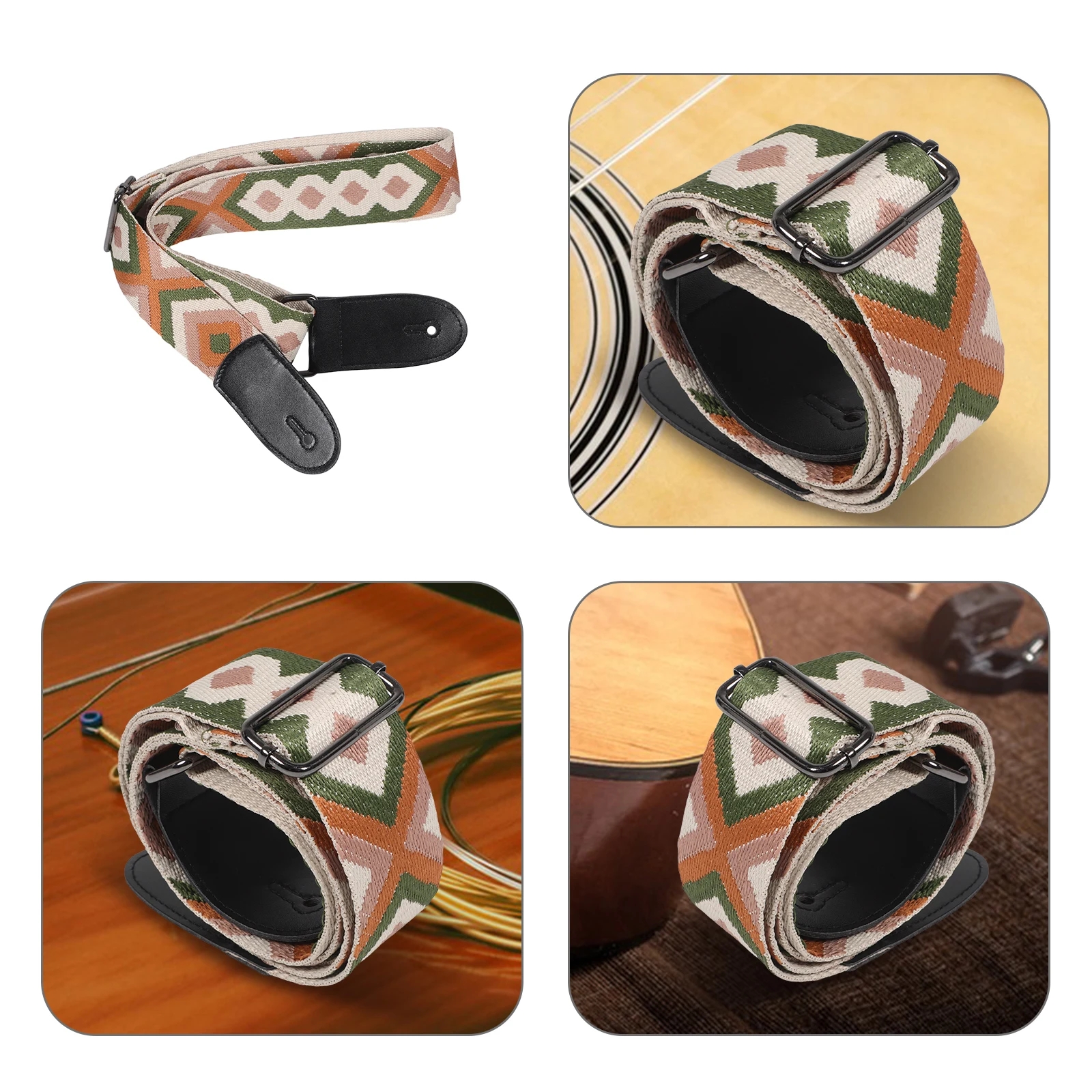 Vintage Adjustable Wide Embroidered Guitar Strap Replacement Belt For Acoustic Electric Bass Ukulele Durable Wear Resistant
Vintage Adjustable Wide Embroidered Guitar Strap Replacement Belt For Acoustic Electric Bass Ukulele Durable Wear Resistant