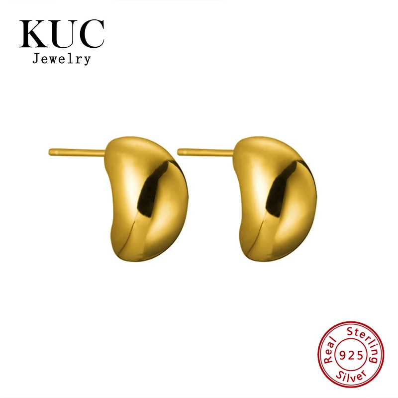 Fine Jewelry Bulk 925 Sterling Silver 18K Gold Plated Korean Minimalist Water Drop Stud Earrings for Women
Fine Jewelry Bulk 925 Sterling Silver 18K Gold Plated Korean Minimalist Water Drop Stud Earrings for Women