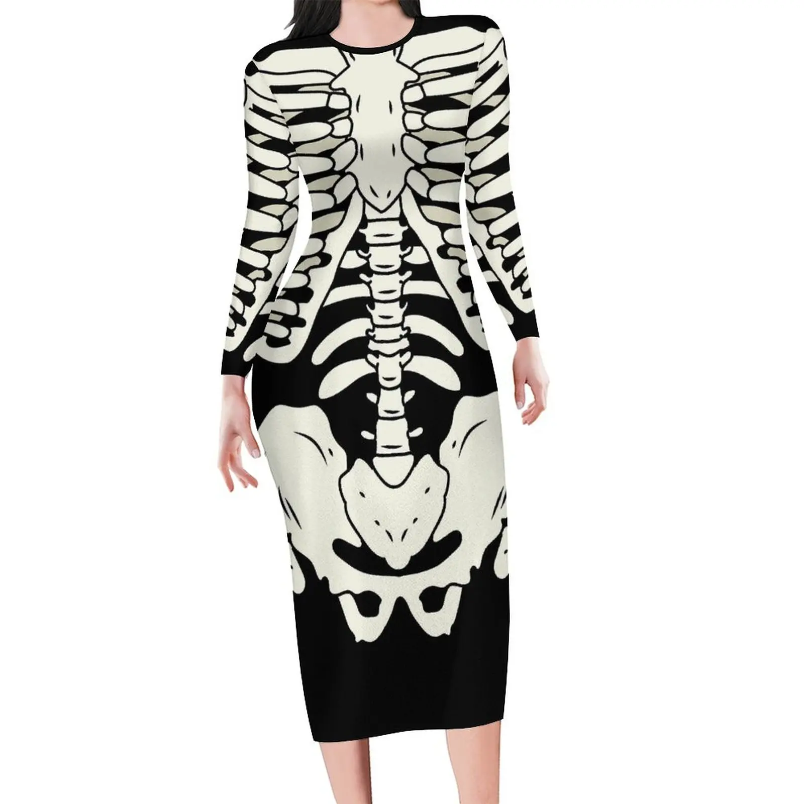 Skeleton Bodycon Dress Women Bones Print Pretty Dresses Holiday Long Sleeve Streetwear Custom Dress Big Size 4XL 5XL
Skeleton Bodycon Dress Women Bones Print Pretty Dresses Holiday Long Sleeve Streetwear Custom Dress Big Size 4XL 5XL