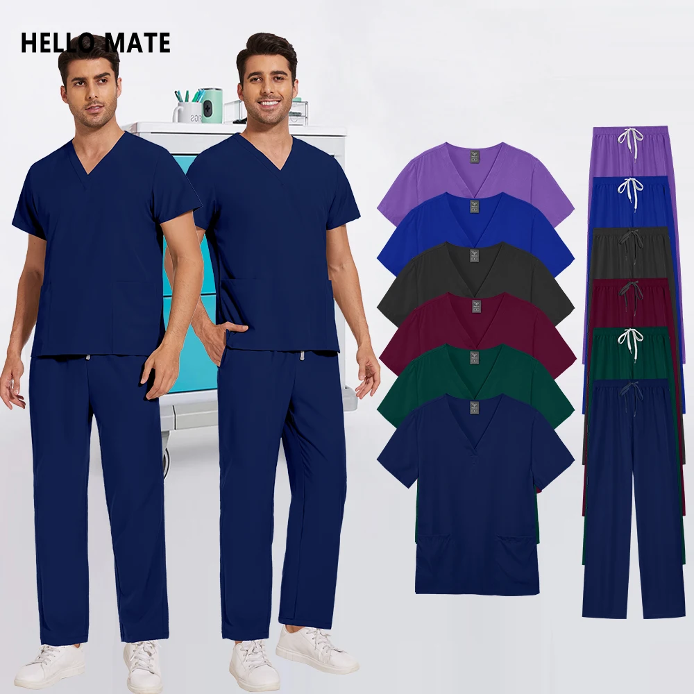 Униформа врача хирургии, больничная клиника, набор скрабов для медсестры, медицинская униформа, женский и мужской рабочий комплект, аксессуары, оптовая цена, спецодежда 
Униформа врача хирургии, больничная клиника, набор скрабов для медсестры, медицинская униформа, женский и мужской рабочий комплект, аксессуары, оптовая цена, спецодежда