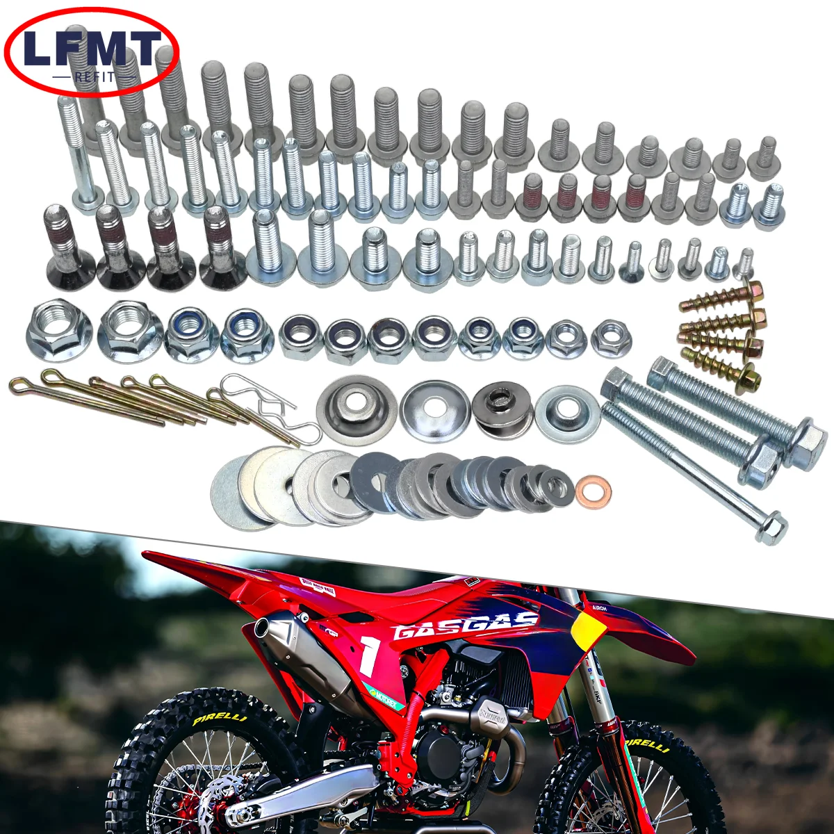 Motorcycles Hardware tapping Fairing Fender Screw Bolt Kit Set For GASGAS 125-500 EC EX MC ECF EXF MCF 2003-2026 Universal Parts
Motorcycles Hardware tapping Fairing Fender Screw Bolt Kit Set For GASGAS 125-500 EC EX MC ECF EXF MCF 2003-2026 Universal Parts