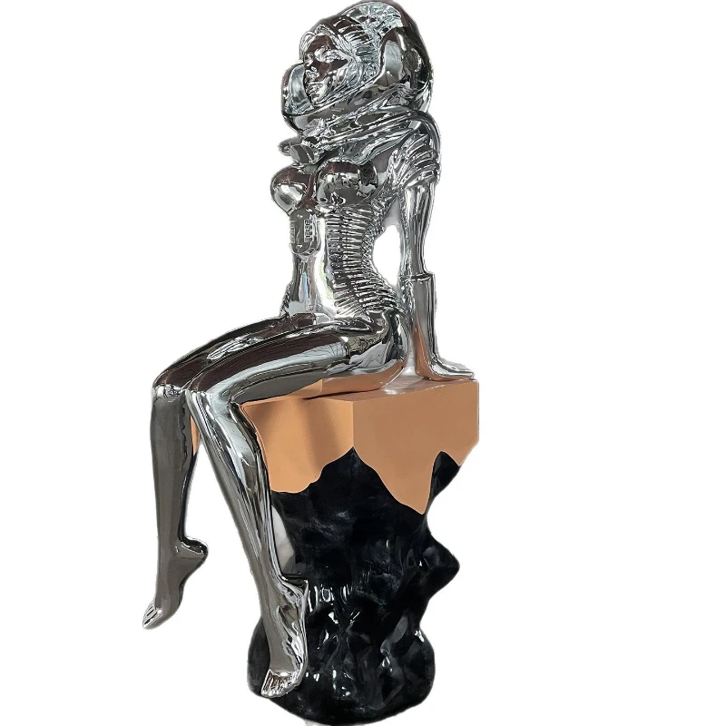 Punk style looks up at the starry sky robot sculpture, bar KTV tide play atmosphere decoration, floor-to-ceiling large ornament
Punk style looks up at the starry sky robot sculpture, bar KTV tide play atmosphere decoration, floor-to-ceiling large ornament