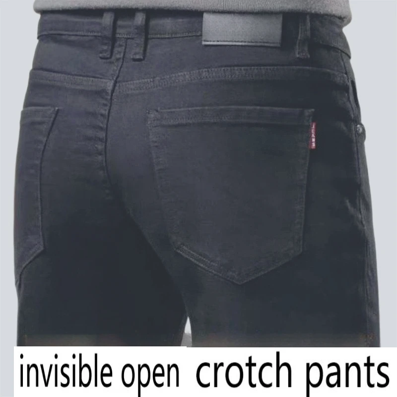 Invisible Zipper Crotch Pants Summer Thin Black Denim Men Elastic Loose Straight Casual Business Jeans Cargo Pants Men Fashion
Invisible Zipper Crotch Pants Summer Thin Black Denim Men Elastic Loose Straight Casual Business Jeans Cargo Pants Men Fashion