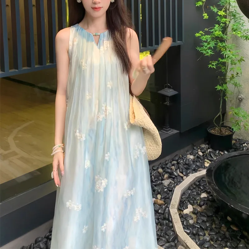 2024 Women's Clothing Fashion embroidered sleeveless dress Spring Summer New 634
2024 Women's Clothing Fashion embroidered sleeveless dress Spring Summer New 634