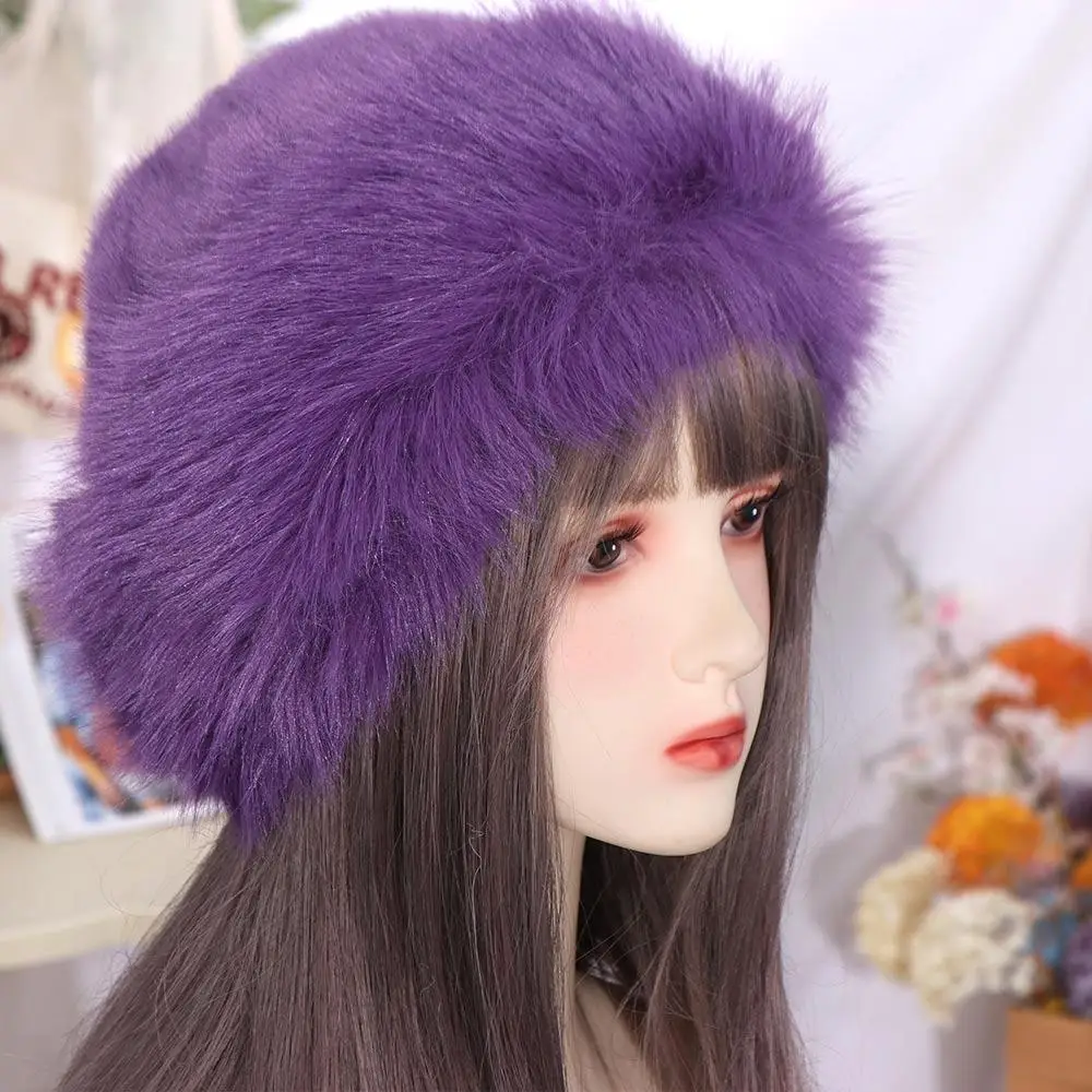 Trendy Korean Faux Fur Bucket Hat Warm Casual Luxury Plush Hat Outdoor Snowy Day Winter Fluffy Hats Women
Trendy Korean Faux Fur Bucket Hat Warm Casual Luxury Plush Hat Outdoor Snowy Day Winter Fluffy Hats Women