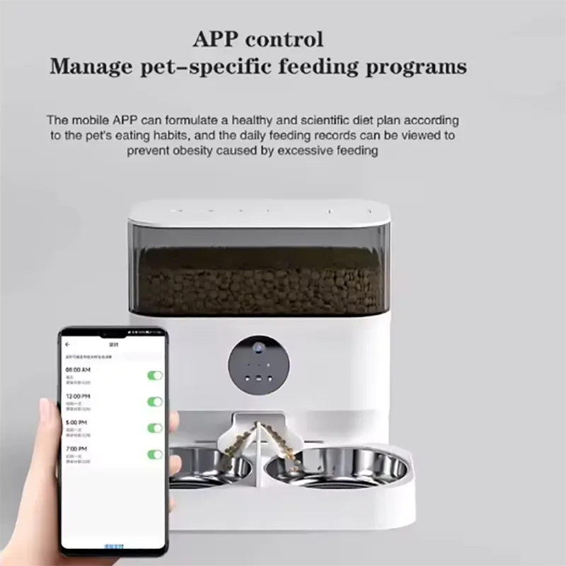 5L/7L/9L New Automatic Pet Timing Feeder Hd Camera Wifi Connected Double Bowl Translucent Cat Food Dog Food Intelligent Feeder
5L/7L/9L New Automatic Pet Timing Feeder Hd Camera Wifi Connected Double Bowl Translucent Cat Food Dog Food Intelligent Feeder