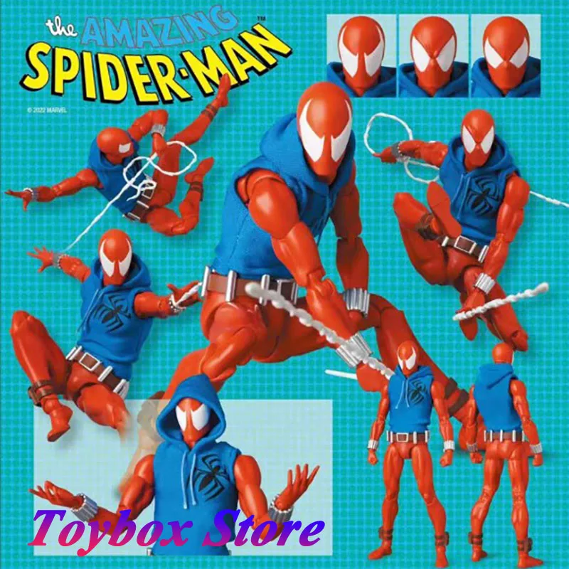 In Stock Original 1/12 Scale Scarlet Spider-Man Movable Action Figure Marvel Movie Super Hero 6" Full Set Mafex Dolls Toys
In Stock Original 1/12 Scale Scarlet Spider-Man Movable Action Figure Marvel Movie Super Hero 6" Full Set Mafex Dolls Toys