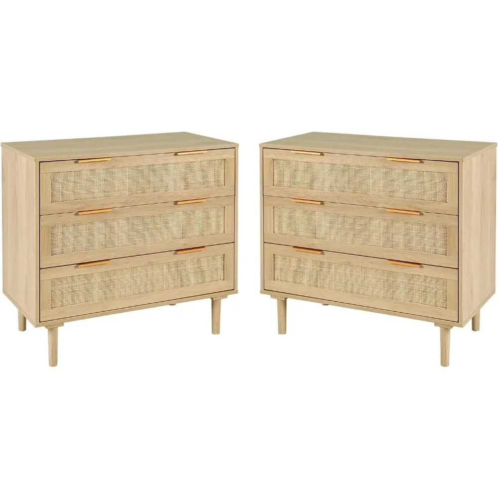 Large Nightstand with Rattan Drawer, Modern 3 Drawer Night Stand for Bedroom, Wooden Bedside Table
Large Nightstand with Rattan Drawer, Modern 3 Drawer Night Stand for Bedroom, Wooden Bedside Table