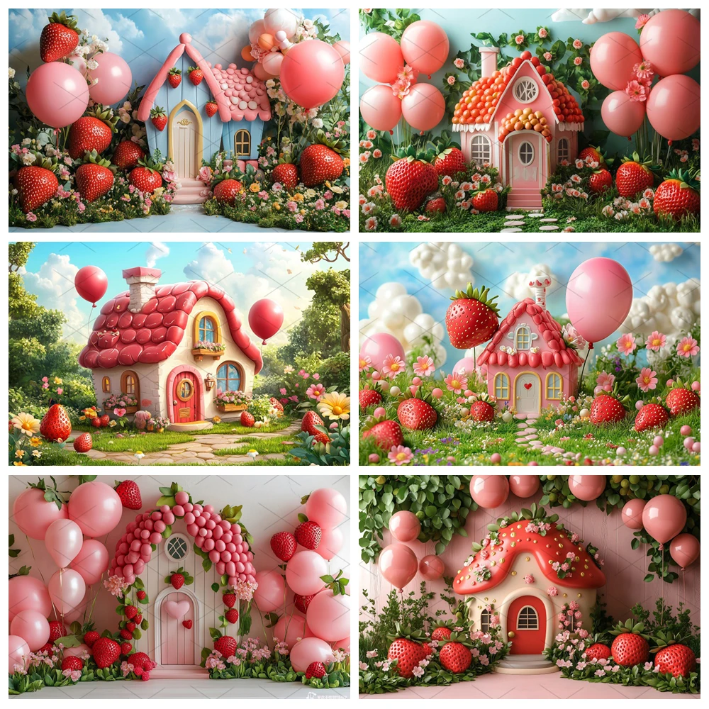 Red Strawberry House Photography Background Balloon Arch Girls Baby Shower Birthday Party Custom Backdrop Cake Smash Banner
Red Strawberry House Photography Background Balloon Arch Girls Baby Shower Birthday Party Custom Backdrop Cake Smash Banner