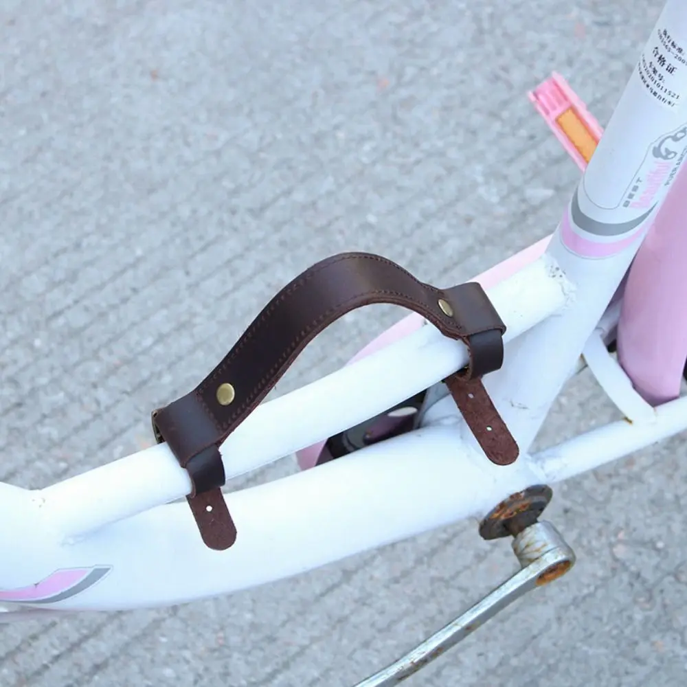 Top Layer Leather Bike Handle Strap Comfortable Grip Removable Bicycle Frame Carrying Lifter Portable Durable
Top Layer Leather Bike Handle Strap Comfortable Grip Removable Bicycle Frame Carrying Lifter Portable Durable