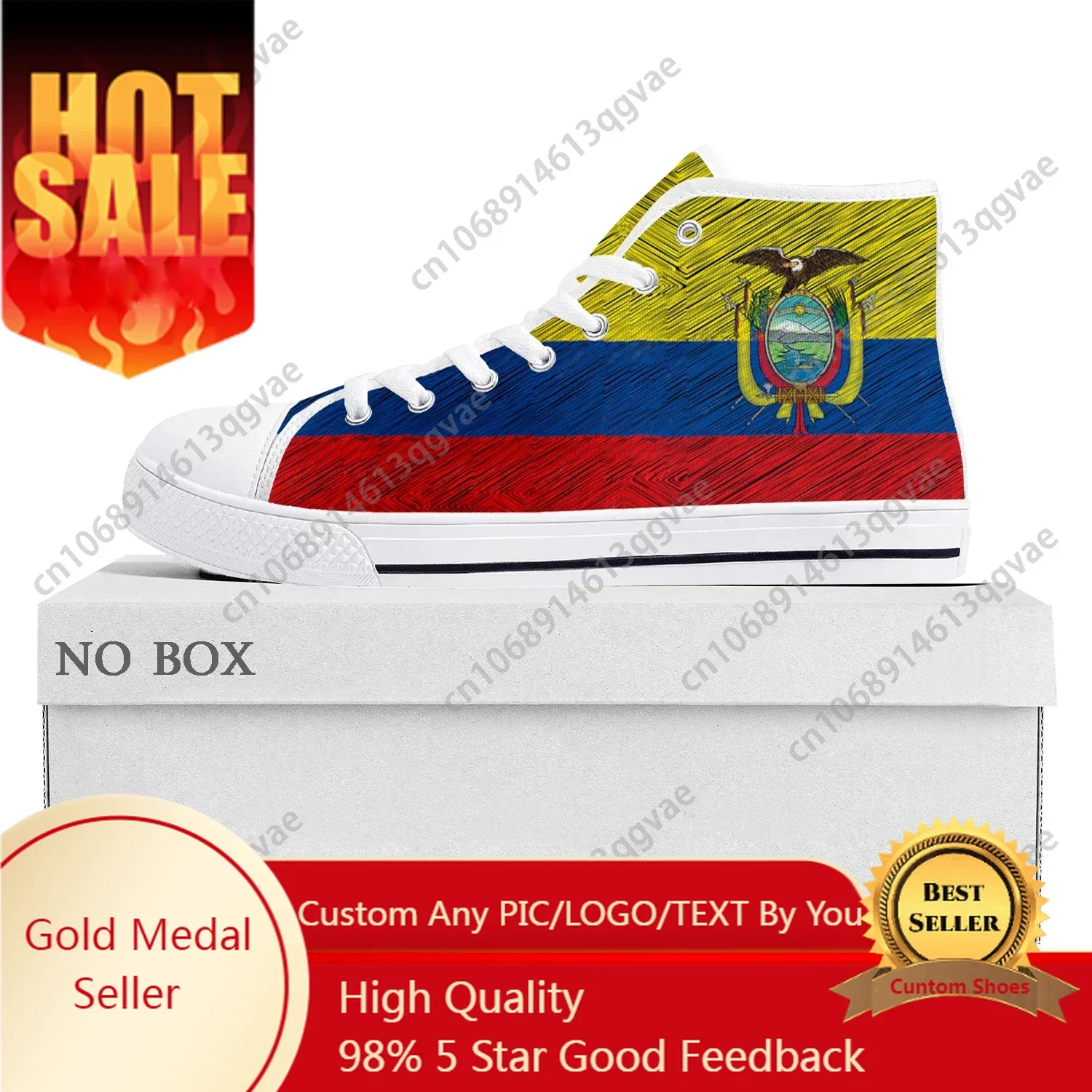 Ecuador Flag High Top High Quality Sneakers Mens Womens Teenager Canvas Sneaker Ecuador Casual Couple Shoes Custom Shoe
Ecuador Flag High Top High Quality Sneakers Mens Womens Teenager Canvas Sneaker Ecuador Casual Couple Shoes Custom Shoe