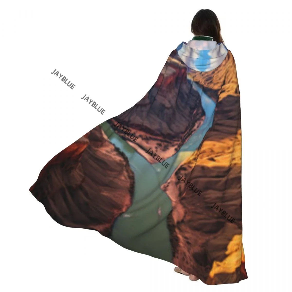 Двусторонняя накидка-накидка унисекс с капюшоном для взрослых вампиров, красивый плащ с принтом Гранд-Каньон 
Двусторонняя накидка-накидка унисекс с капюшоном для взрослых вампиров, красивый плащ с принтом Гранд-Каньон