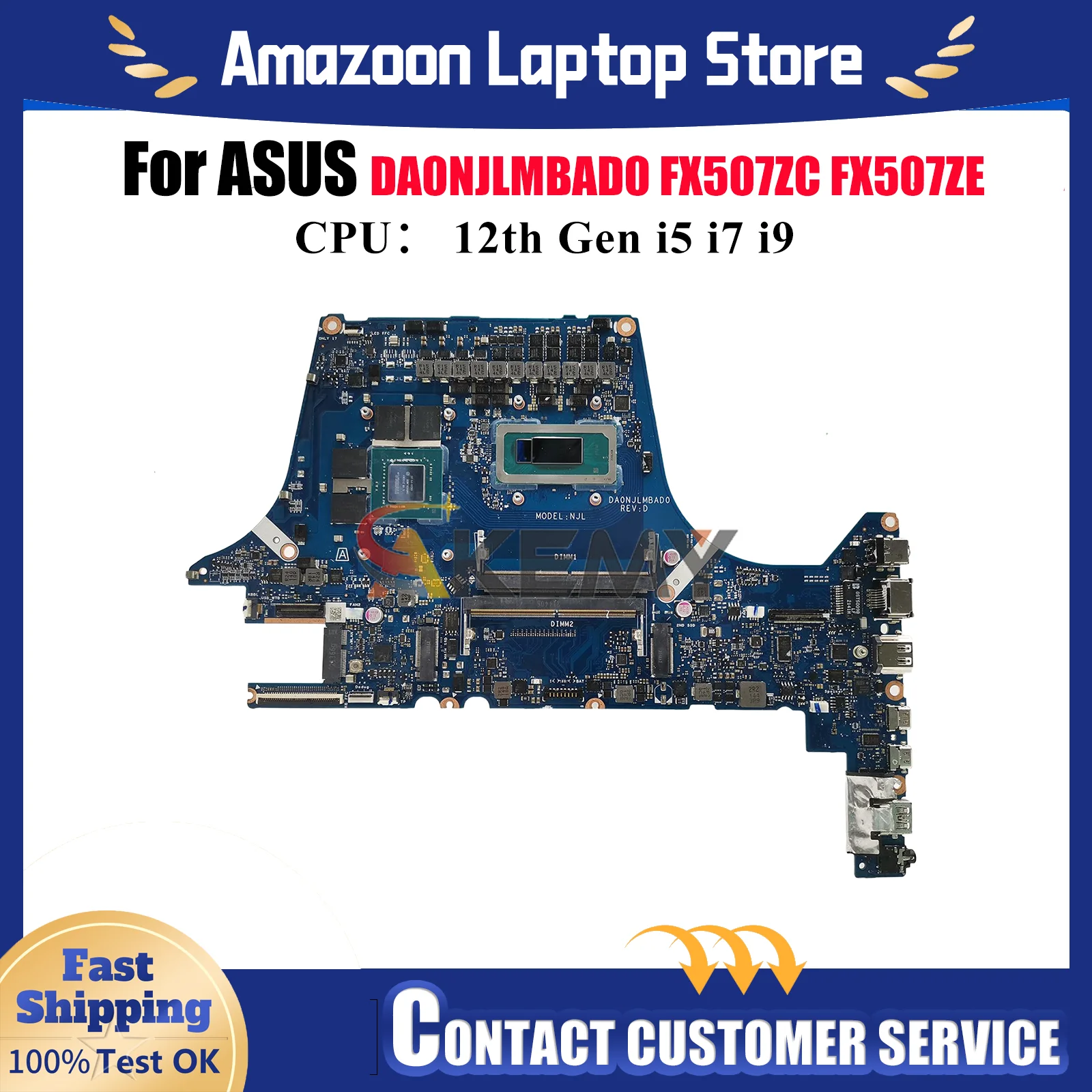 DA0NJLMBAD0 Материнская плата для ноутбука ASUS TUF Gaming FX507ZF FX507ZE FX507ZC FX507Z Материнская плата с 12-го поколения i5 i7 i9 tests OK stk
DA0NJLMBAD0 Материнская плата для ноутбука ASUS TUF Gaming FX507ZF FX507ZE FX507ZC FX507Z Материнская плата с 12-го поколения i5 i7 i9 tests OK stk