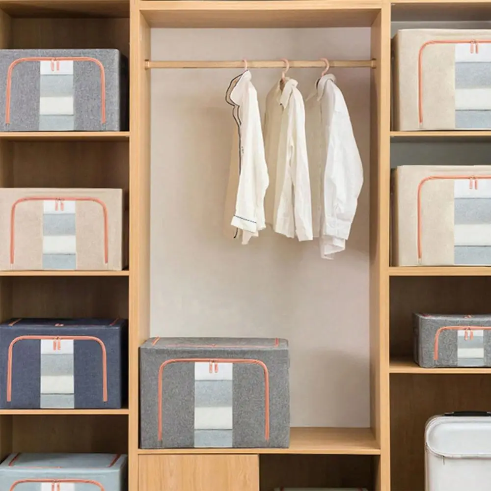 Pcs 66L 100L Foldable Clothing Storage Box For Clothes, Blankets, Bedding For Bedroom, Closet, Dorm, Office
Pcs 66L 100L Foldable Clothing Storage Box For Clothes, Blankets, Bedding For Bedroom, Closet, Dorm, Office