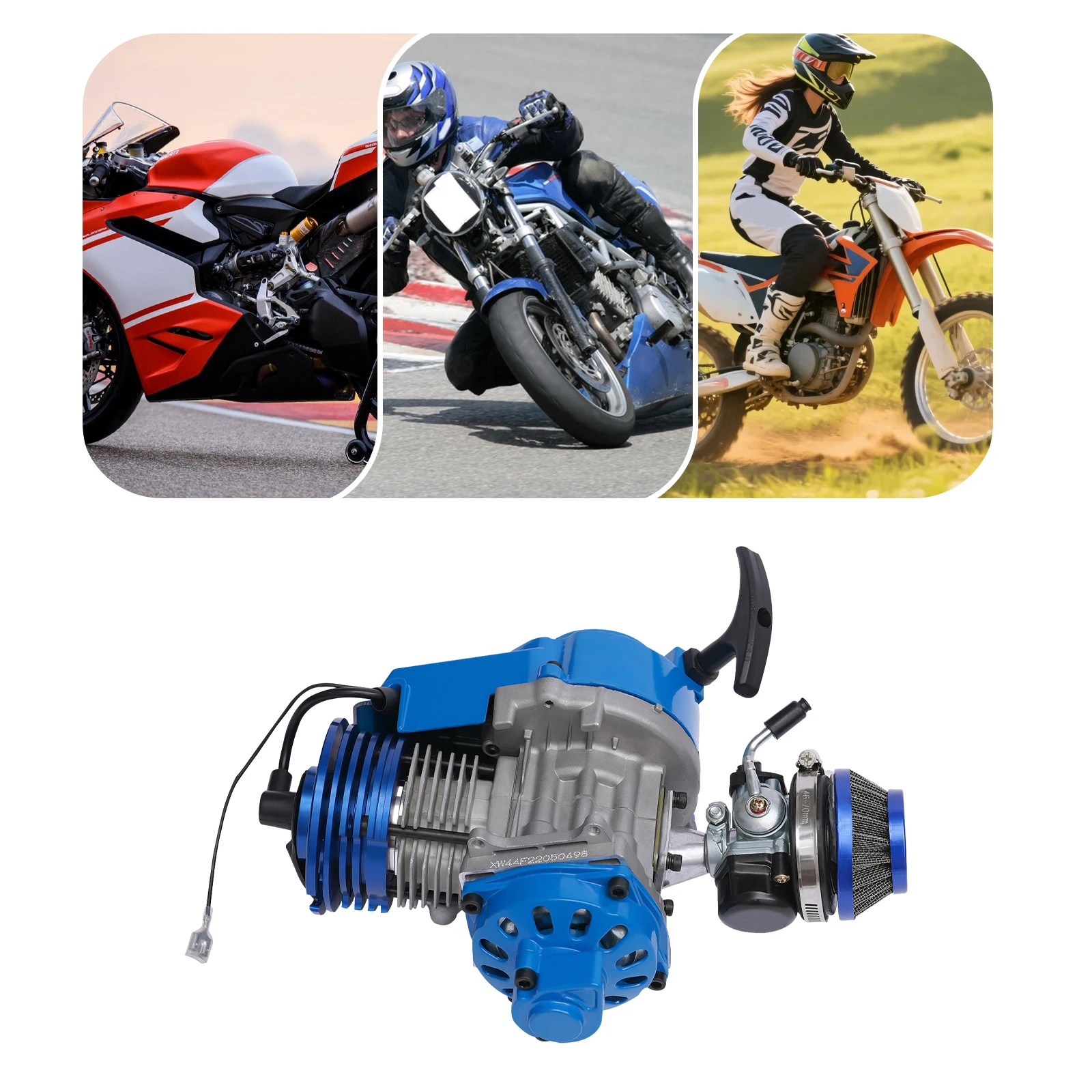 49cc 2 Stroke Engine Motor 1.8KW 11000rpm Air Cooled Pull Start with Carburetor for Pocket Bike Mini Dirt Bike Mini ATV Scooter
49cc 2 Stroke Engine Motor 1.8KW 11000rpm Air Cooled Pull Start with Carburetor for Pocket Bike Mini Dirt Bike Mini ATV Scooter
