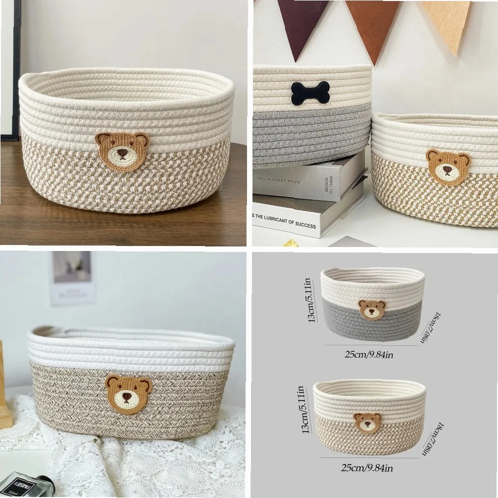Cotton Rope Woven Storage Basket for Home Desktop, Bedside, Snacks & Clothes – Cute, Creative, Remote Control Holder
Cotton Rope Woven Storage Basket for Home Desktop, Bedside, Snacks & Clothes – Cute, Creative, Remote Control Holder