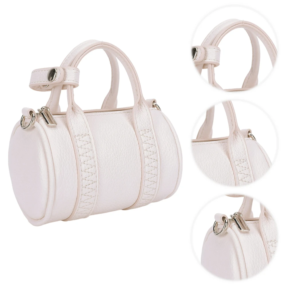 Mini Tote Bag for Women Cylindrical Handbag PU Leather with Zipper Boston Bag Solid Clutch Purse for Shopping Travel
Mini Tote Bag for Women Cylindrical Handbag PU Leather with Zipper Boston Bag Solid Clutch Purse for Shopping Travel