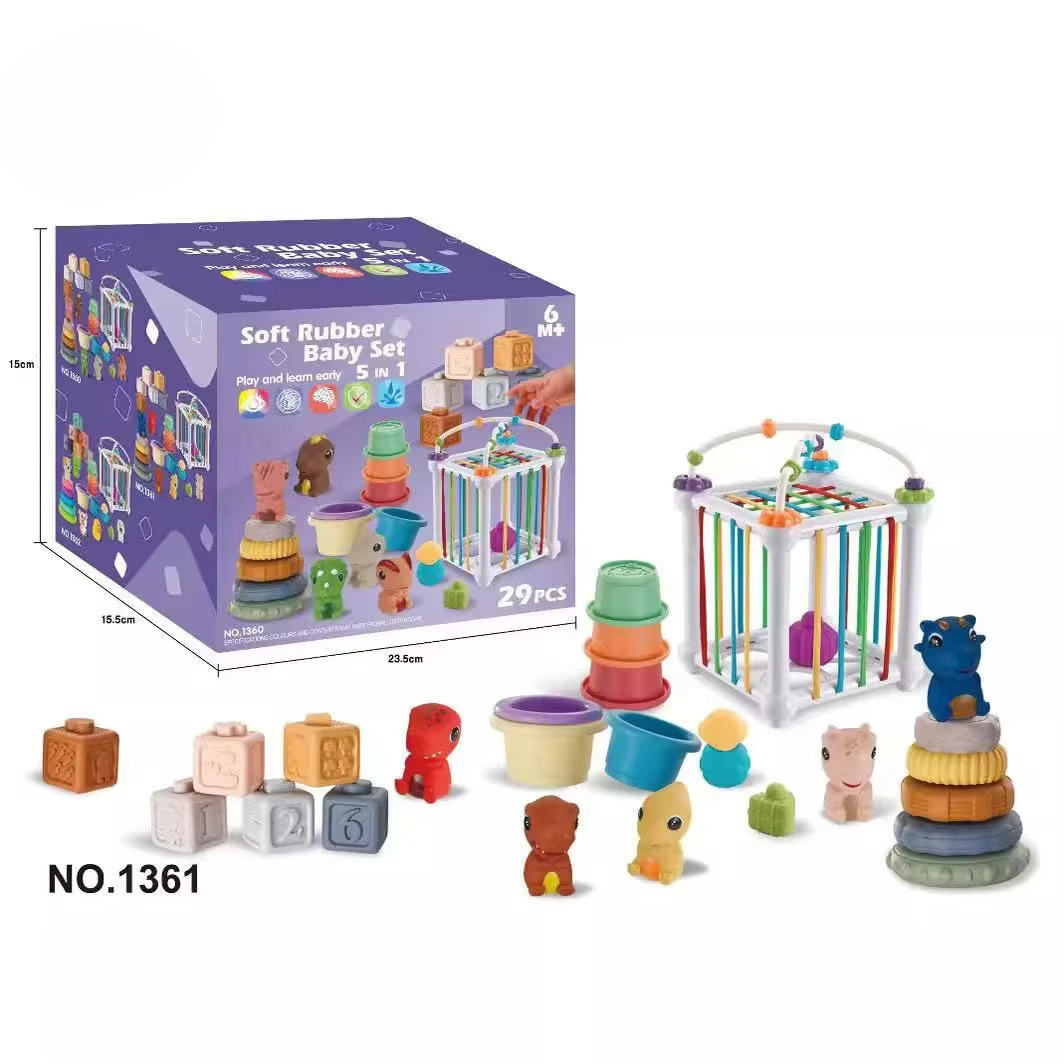 Boys and girls Early Education Soft glue toy set Stackable and collapsible fun toys to develop hands-on skills Multi-piece set
Boys and girls Early Education Soft glue toy set Stackable and collapsible fun toys to develop hands-on skills Multi-piece set