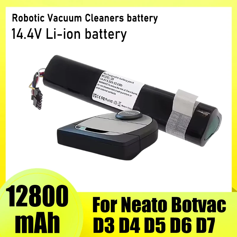 For Neato Botvac D3 D4 D5 D6 D7 D301 D303 D502 D701 Robot Vacuum Cleaner Battery Replacement, 14.4V 9800mAh
For Neato Botvac D3 D4 D5 D6 D7 D301 D303 D502 D701 Robot Vacuum Cleaner Battery Replacement, 14.4V 9800mAh