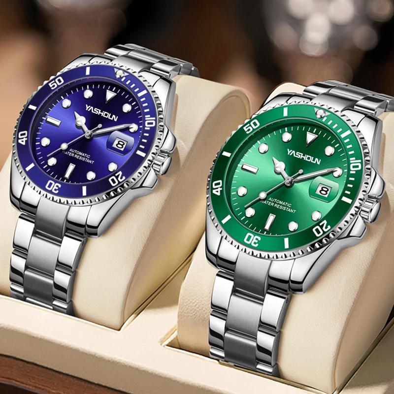 YASHIDUN Роскошные часы из нержавеющей стали, мужские водонепроницаемые светящиеся часы, механические часы с автоматическим механизмом, мужские часы в подарок
YASHIDUN Роскошные часы из нержавеющей стали, мужские водонепроницаемые светящиеся часы, механические часы с автоматическим механизмом, мужские часы в подарок