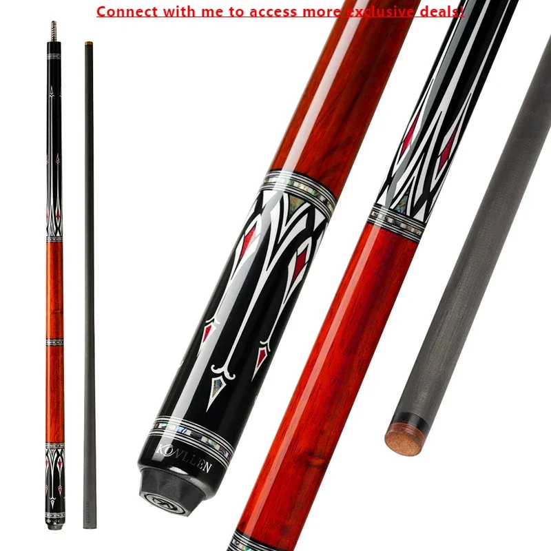 KONLLEN-AS Pool Cue Stick Carbon Fiber Shaft 12.5mm Tip 3/8*8 Radial Pin Joint Black Technology Handmade Inlay Billiards Kit
KONLLEN-AS Pool Cue Stick Carbon Fiber Shaft 12.5mm Tip 3/8*8 Radial Pin Joint Black Technology Handmade Inlay Billiards Kit