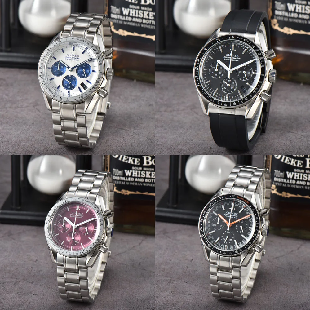 40mm luxury men's VK63 quartz wristwatches with fashion OMG moon design dial and Japanese VK63 quartz movement watch Accessories
40mm luxury men's VK63 quartz wristwatches with fashion OMG moon design dial and Japanese VK63 quartz movement watch Accessories