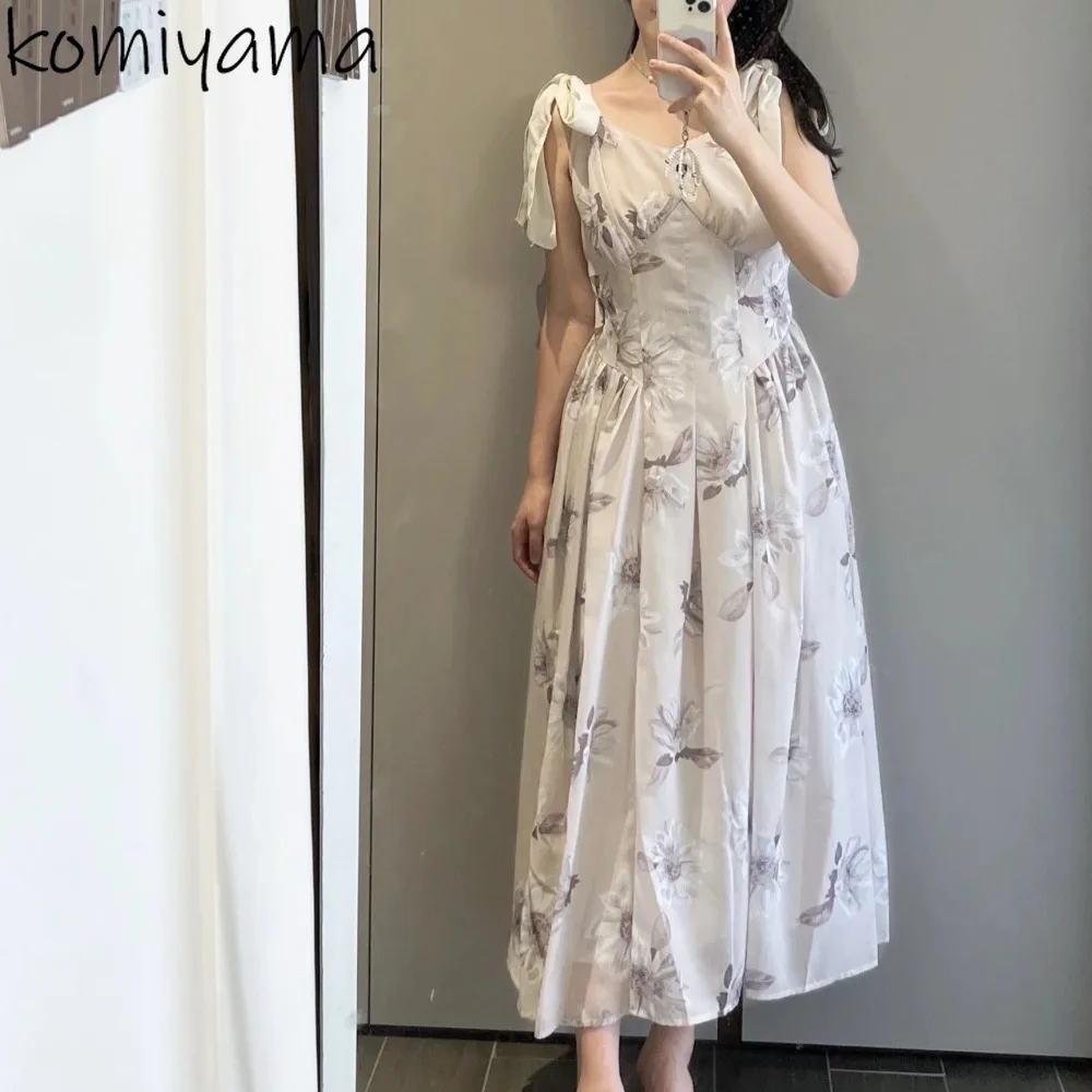 Summer Lace-up Bow Dresses Flower Print Vestidos Japan Woman 2025 New Dress Tunic Ropa De Mujer Round Neck Sleeveless Robes
Summer Lace-up Bow Dresses Flower Print Vestidos Japan Woman 2025 New Dress Tunic Ropa De Mujer Round Neck Sleeveless Robes