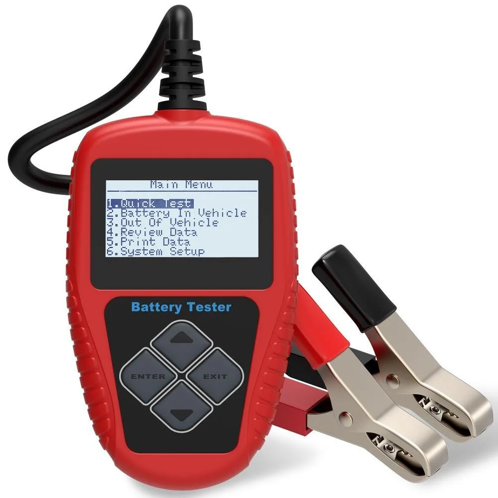 Battery Analyzer Car Battery Tester 12V 100-2000CCA Starting Charging System 1.5" Screen Multi Languages Diagnostic
Battery Analyzer Car Battery Tester 12V 100-2000CCA Starting Charging System 1.5" Screen Multi Languages Diagnostic