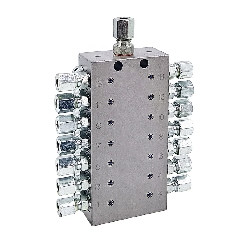 2-20 Way Grease Distributor with Alarm Switch and Proximity Switch Quantitative Whole Module Piston Pump Structure
2-20 Way Grease Distributor with Alarm Switch and Proximity Switch Quantitative Whole Module Piston Pump Structure